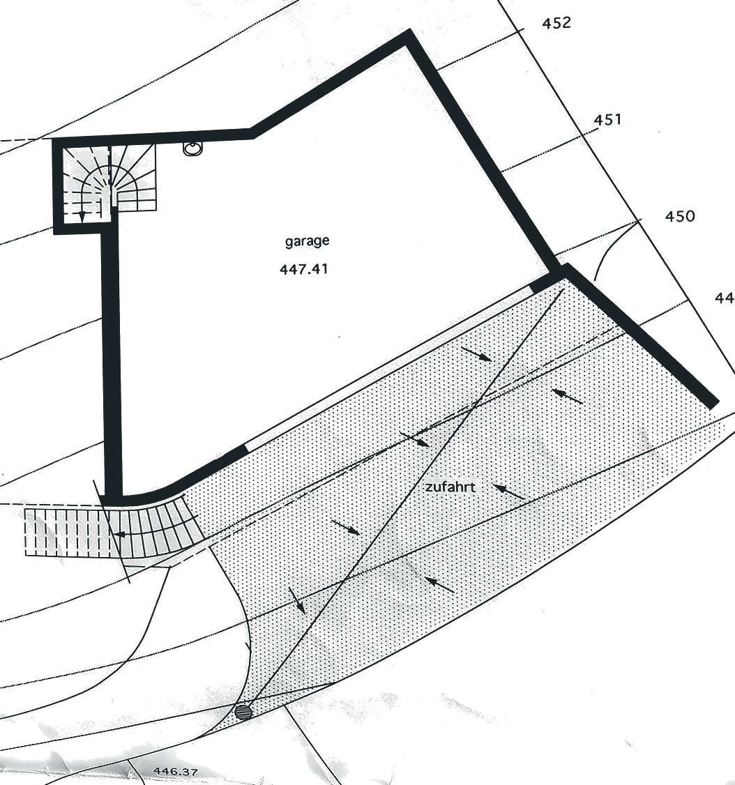 Grundriss Garagengeschoss
